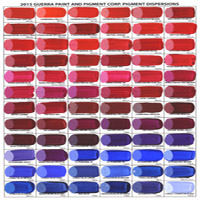 Handmade Pigment Dispersion Color Chart (3 pages)