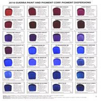 Handmade Pigment Dispersion Color Chart (8 pages)