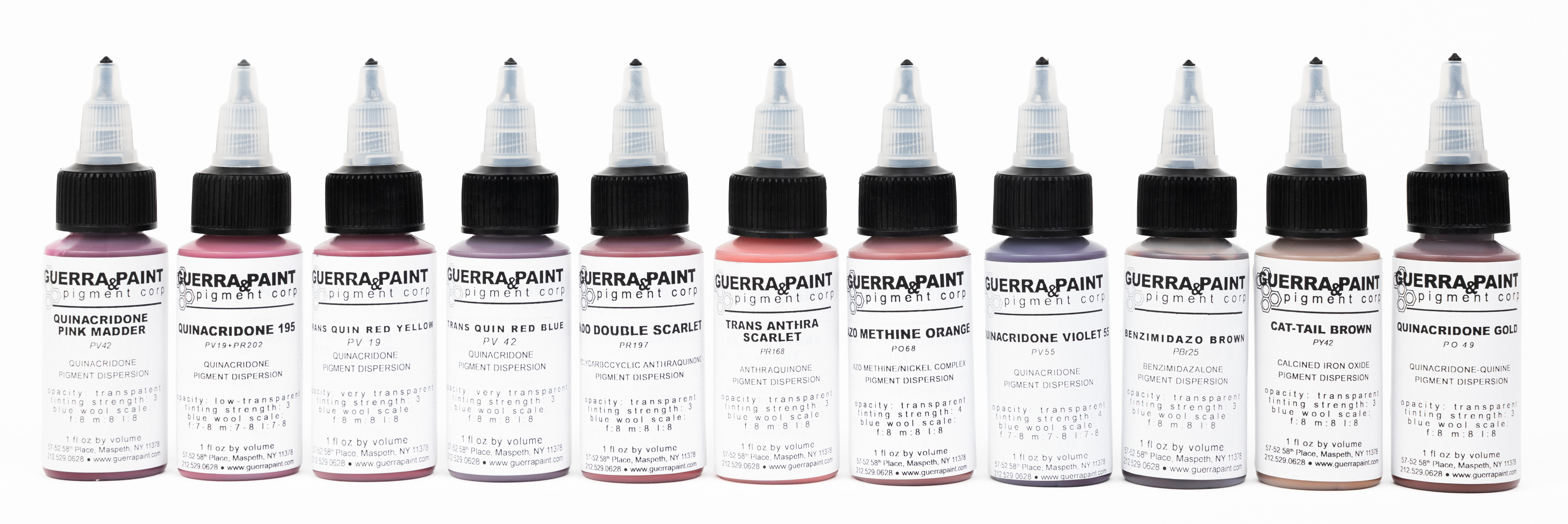 Rare Transparent Pigments Dispersion Kit